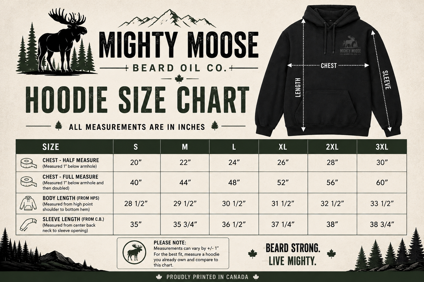 Mighty Moose Beard Oil Co. Hoodie